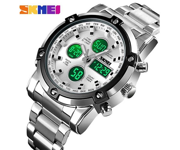SKMEI Sports Fashion Quartz Dual Display Waterproof Watch For Men 1389