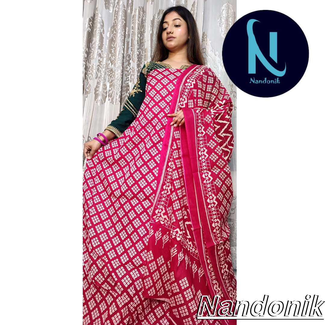 Exclusive Joypuri Cotton Unstitched Three Piece