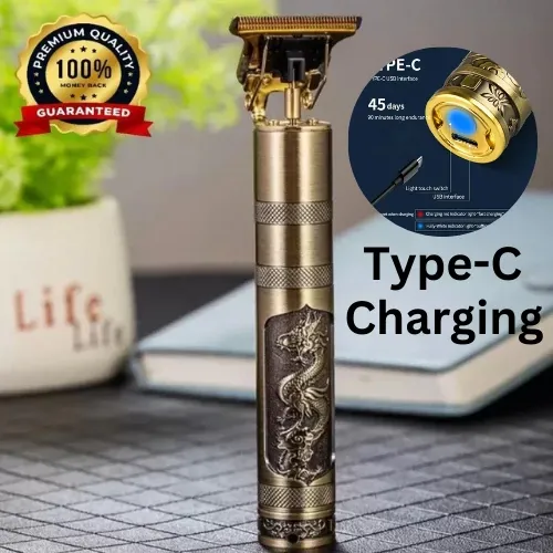 Vintage T9 Rechargeable Hair Trimmer for Men – Cordless Hair Clipper Hair Cutting Machine Trimmer for Men