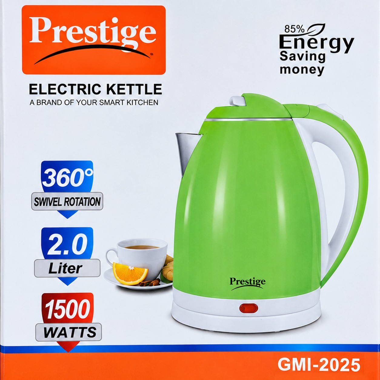 Prestige Electric Kettle 2.0 Liter - 1500W (Green)
