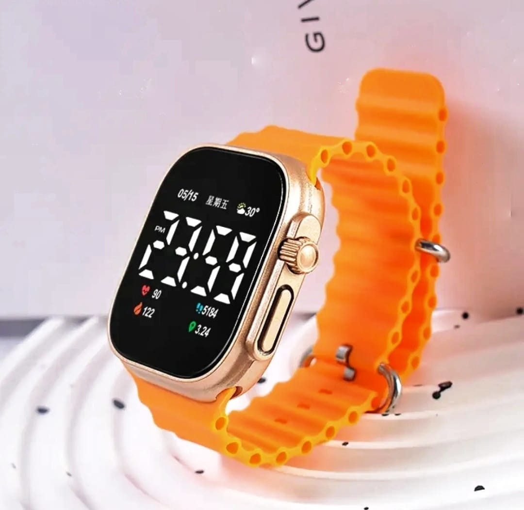 Smart LED Electronic Silicone Waterproof Fashion Watch For Men