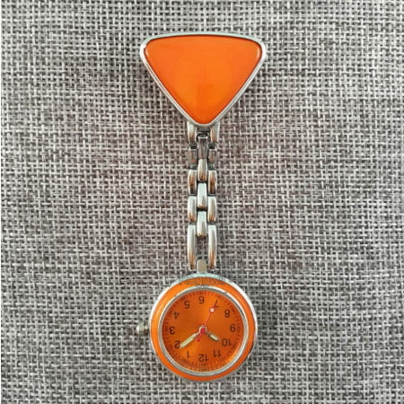 Personalized Customized Engraved with Your Name Stainless Steel Lapel Pin Brooch TOP Quality Rose Gold Fob Nurse Watch