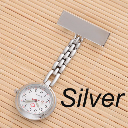 Personalized Customized Engraved with Your Name Stainless Steel Lapel Pin Brooch TOP Quality Rose Gold Fob Nurse Watch