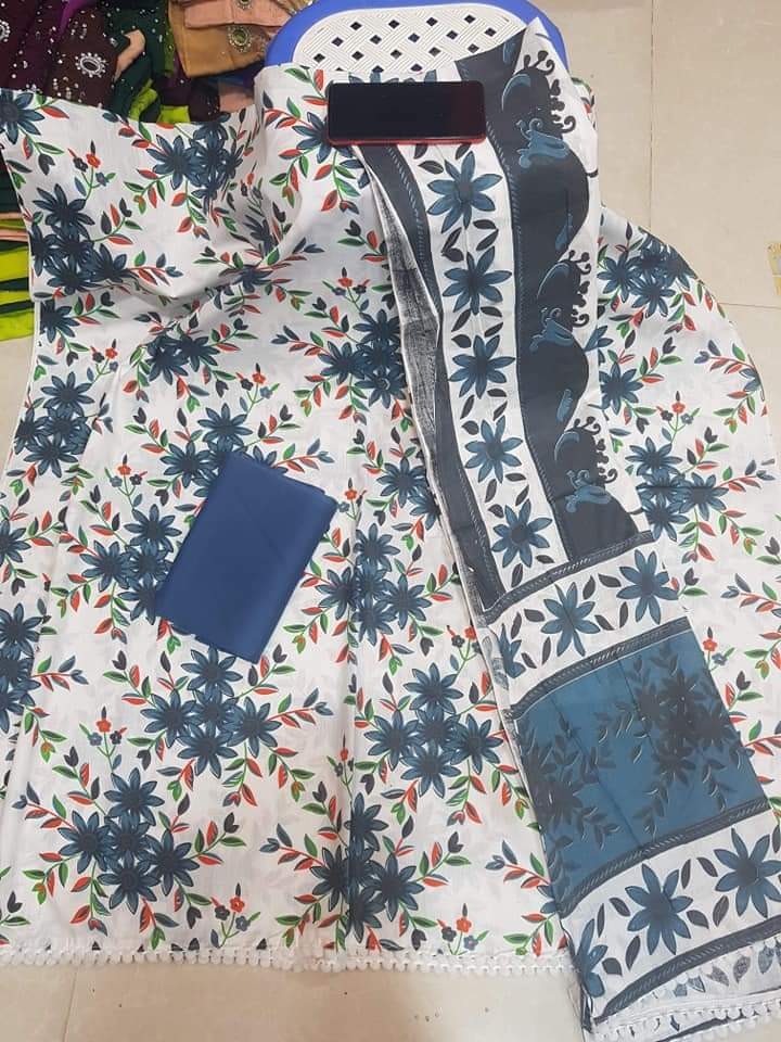 জয়পুরি প্রিন্ট থ্রি- পিস