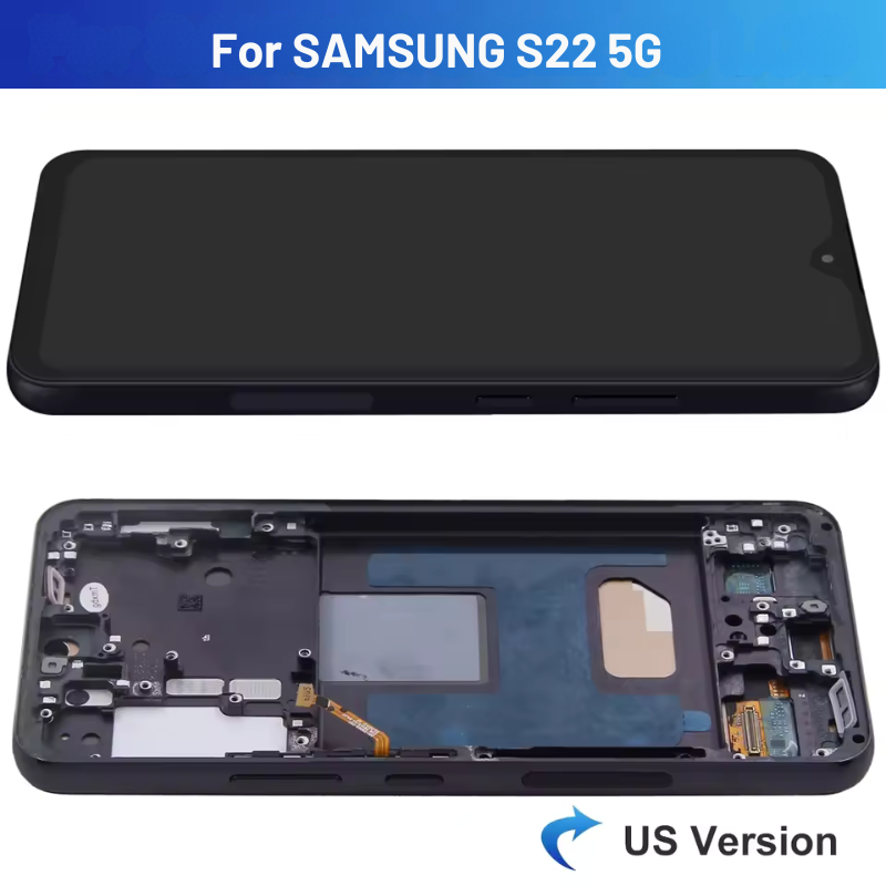 Original Super AMOLED  Samsung  S22 5G  Display Screen Assembly for Samsung Galaxy S22 S901B S901B/DS Lcd Display Digital Touch Screen with Frame