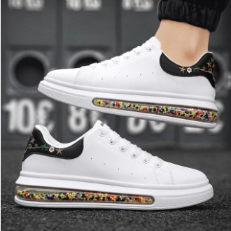 Alexander McQueen 2021 men's fashionable sneakers for men-White black