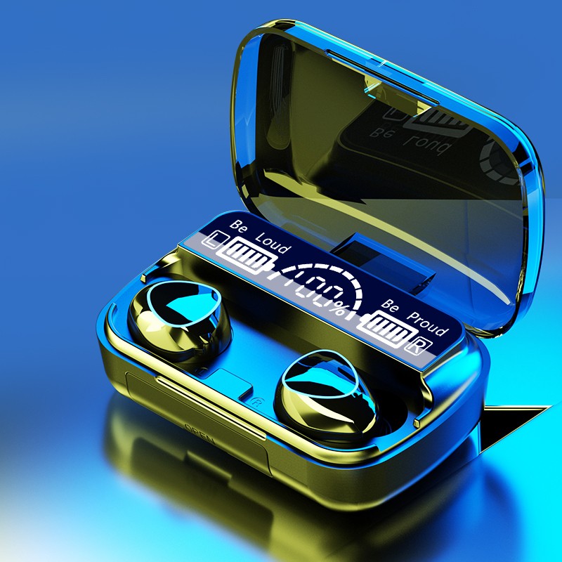 M10 TWS Wireless Earbuds with Digital Display & Touch Control