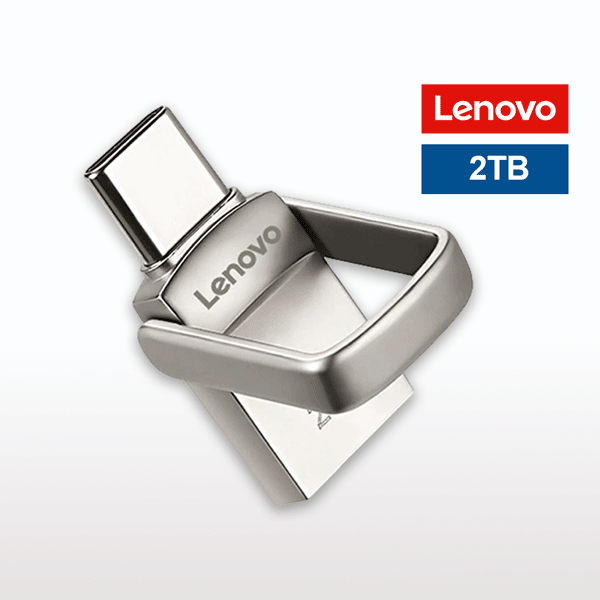 Lenovo USB Disk 2TB Portable Drive Type-C Drive Device Metal Flash Drives Flash Drive Computer Accessories