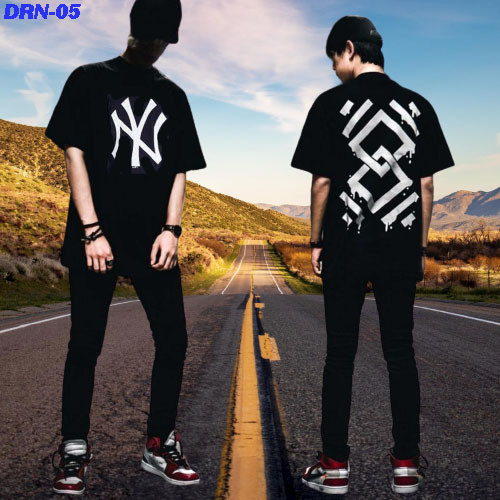 Drop Shoulder  Cotton Half  Sleeve T-Shirt-05