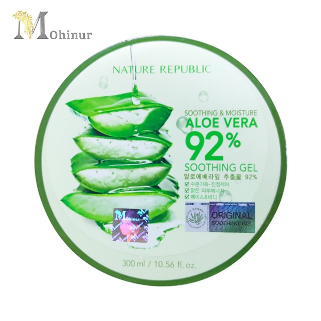 NATURE REPUBLIC Soothing & Moisture Aloe Vera 92% Soothing Gel, 300ml