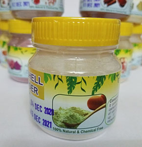 A & J Organic/Harbal Eggshell Powder (ডিমের খোসার পাউডার) (50 gm) Pure Egg Shell