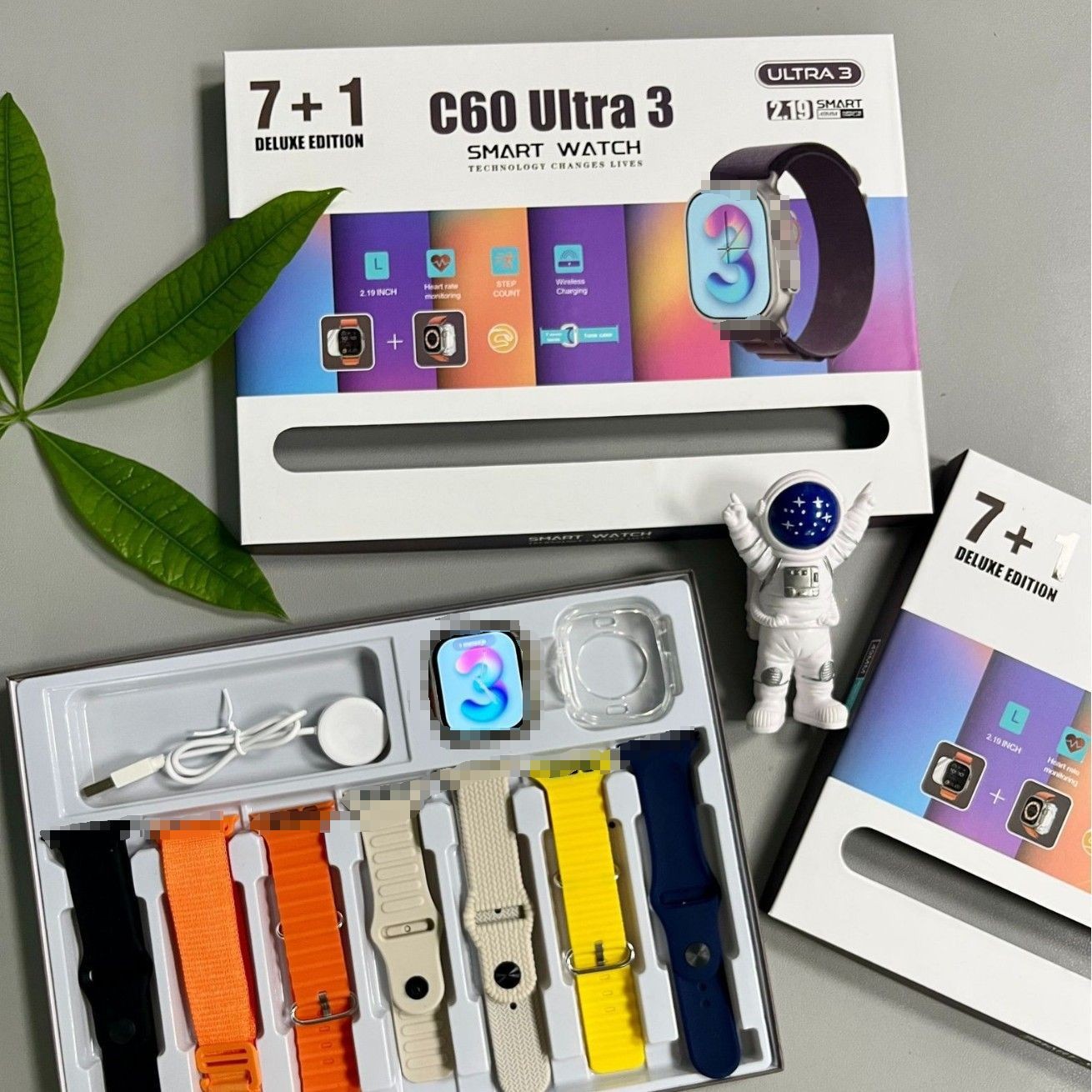 S10 Smart Watch 7-Piece Set – 2.19" Display, Bluetooth Calling, Blood Oxygen & Wireless Charging