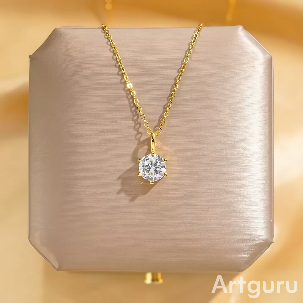 Exquisite Circle Zircon Pendant Necklace | 5A High-Quality Stainless Steel Jewelry for Women | Elegant & Versatile