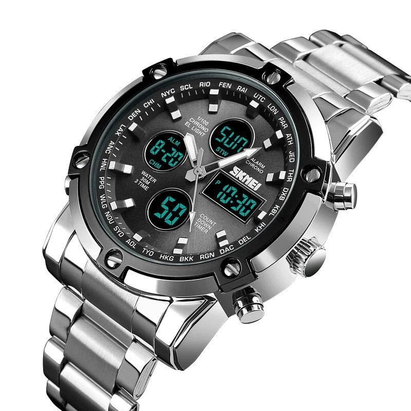 SKMEI Sports Fashion Quartz Dual Display Waterproof Watch For Men 1389
