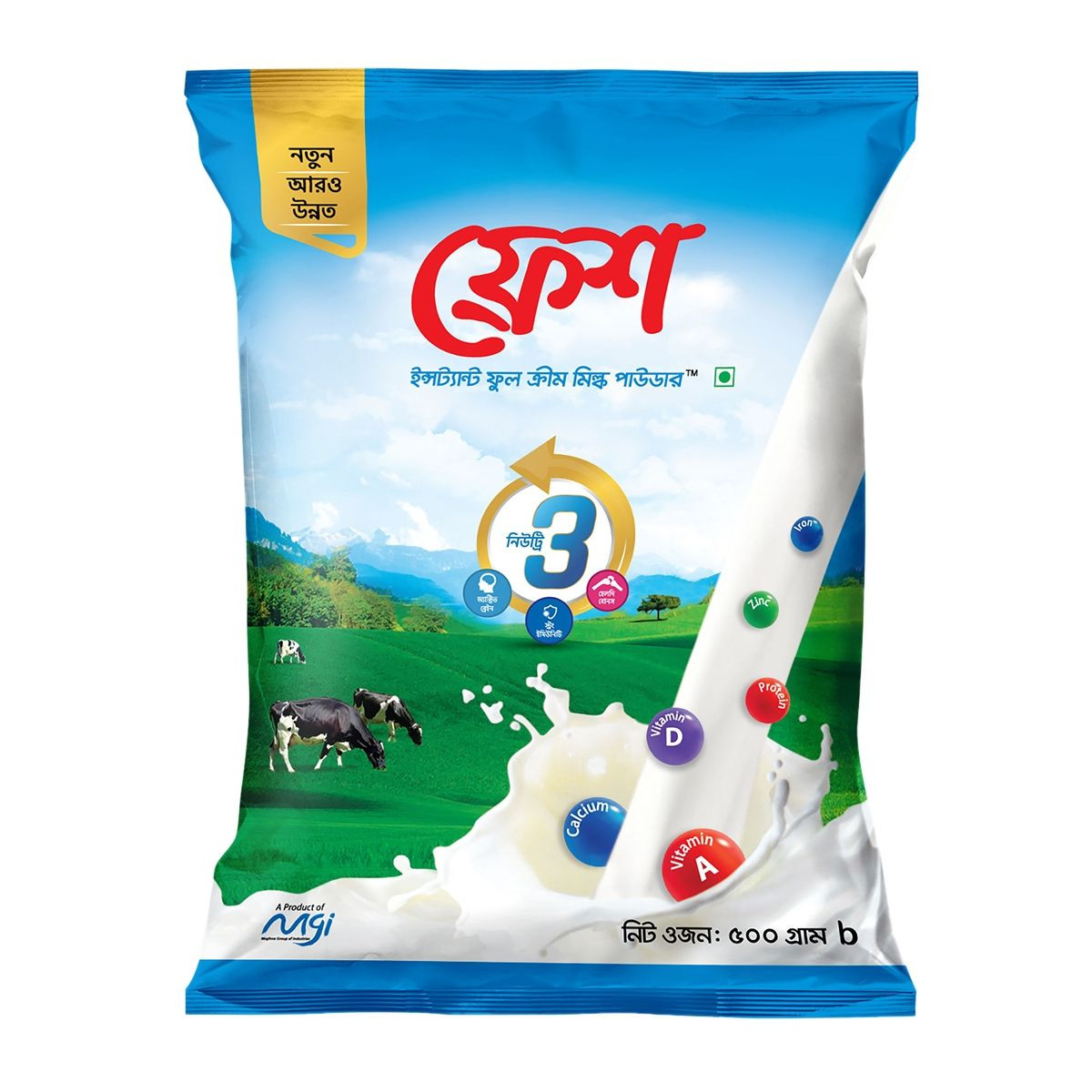 Fresh Instant Full Cream Milk Powder - 500gm