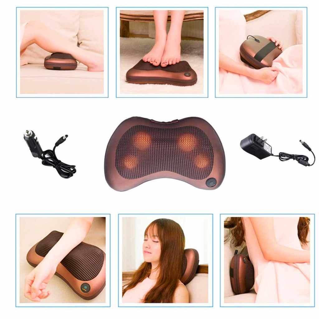 Massage Pillow Home & Car - Brown (Multi)