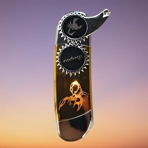 Scorpion branded lighter, likely a windproof electronic arc or gas lighter