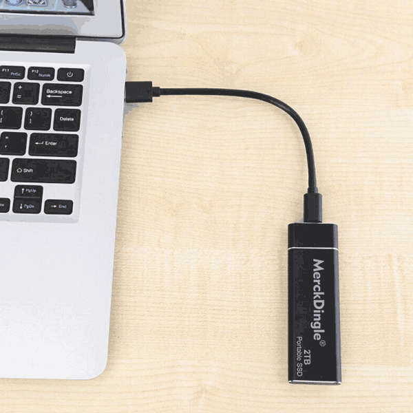 High-speed Portable SSD External Hard Drive 2TB USB 3.1 Type C Solid State Drive