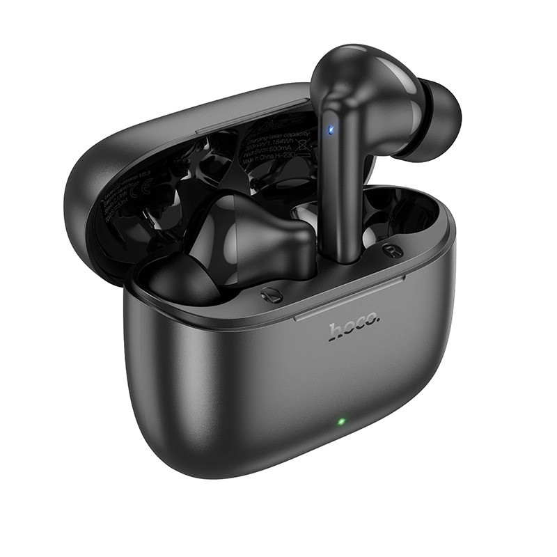 Hoco EQ2 TWS Wireless Earbuds Bluetooth 5.3 with Charging Case | True Wireless Stereo Earphone | Smart Touch Control | Black