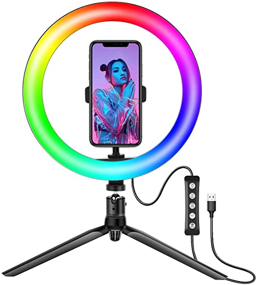 12 inch RGB LED Ring Light Photography TikTok Likee Light