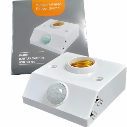 Human Infrared Sensor Switch (PIR Motion Sensor Light Holder)
