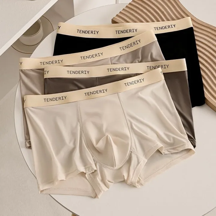 Men’s Ice Silk China Comfort Boxer – Loose Fit Multicolor Underwear