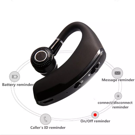 V9 earphones Handsfree Business Bluetooth Headphone With Mic Wireless Bluetooth Headset For Drive Noise Reduction
