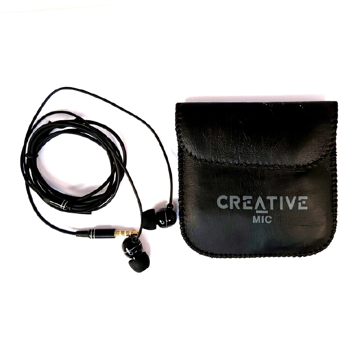 Orignal Creative High Bass Audio Earphone with Pouch EP-530 - Black