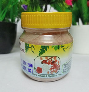 A & J Rosy Dark Cleansing Facial (40 Gm) Face Pack of Organic/ Harbal Rose Powder