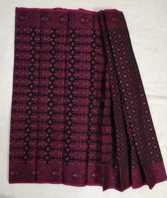 High Quality Fashionable  Half silk Jamdani Saree