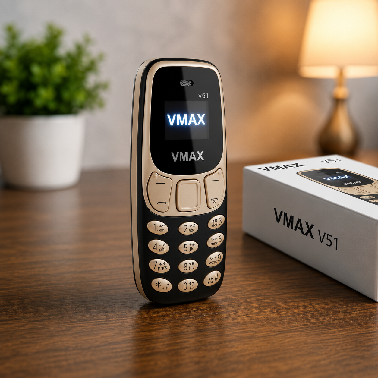 VMAX V51 Mini Feature Phone | Dual SIM | Bluetooth Dialer| Long Battery Backup | Compact & Portable Keypad Mobile
