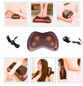 Massage Pillow Home & Car - Brown (Multi)