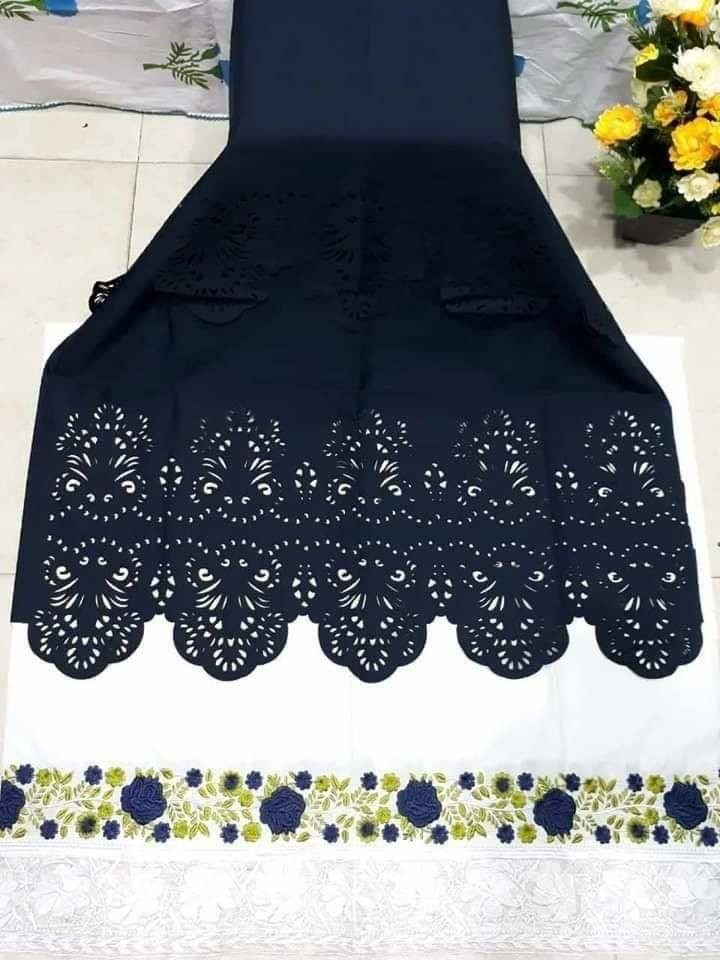 Pakistani Laser cut Unstitched 2 piece