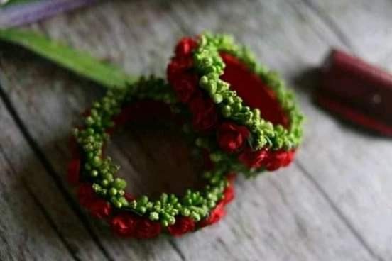 artificial flower Churi Bracelets For Woman  bridal fashion jewelry