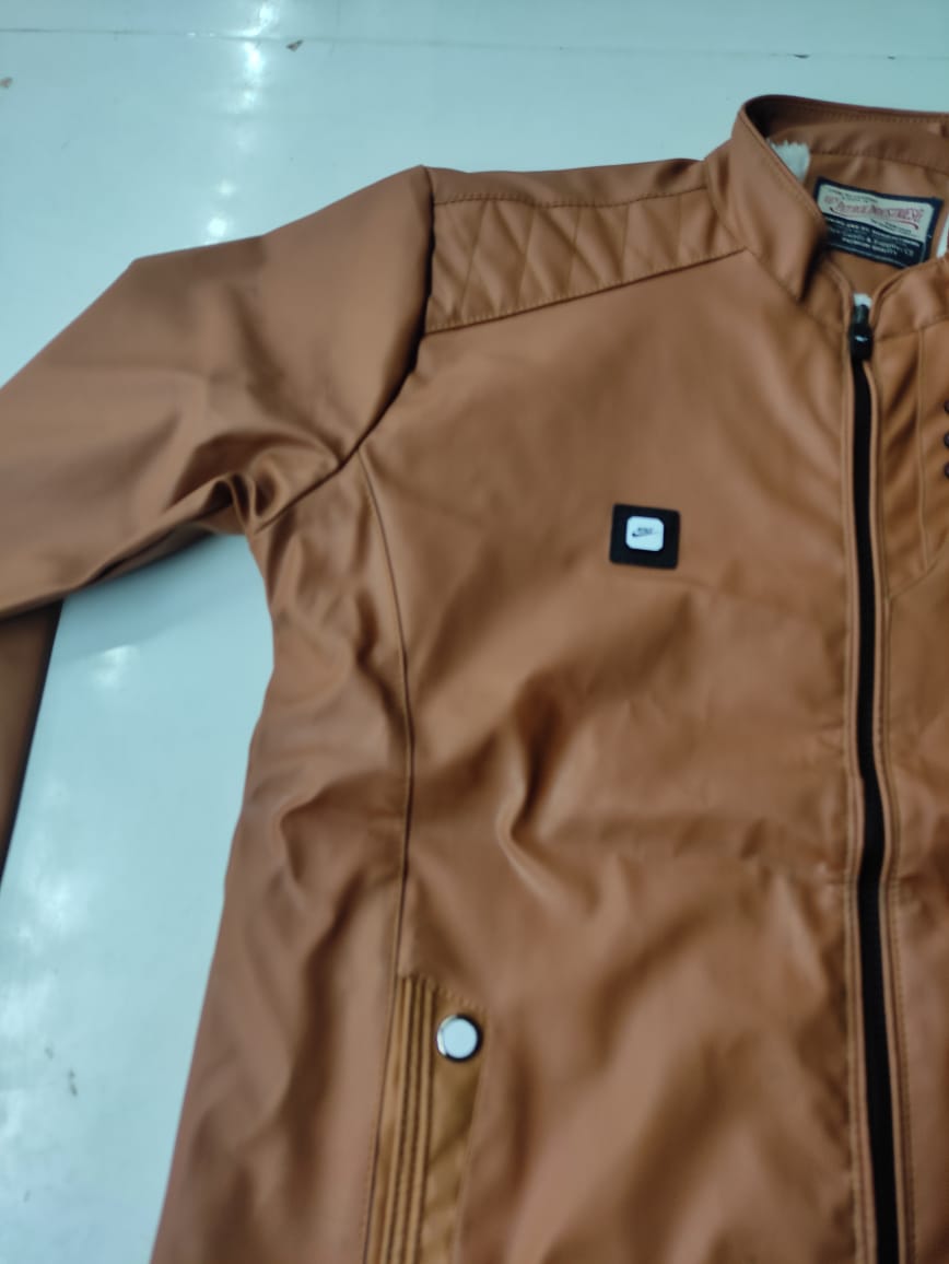 Artificial leather jacket for men