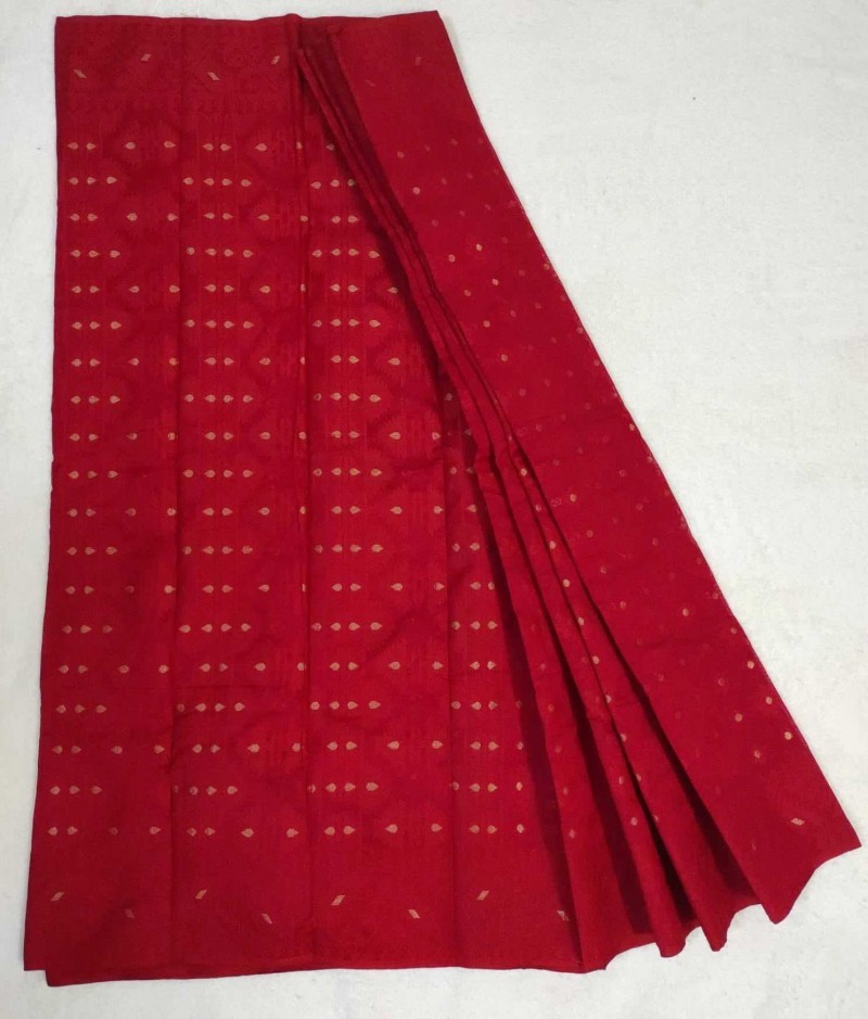 High Quality Fashionable  Half silk Jamdani Saree