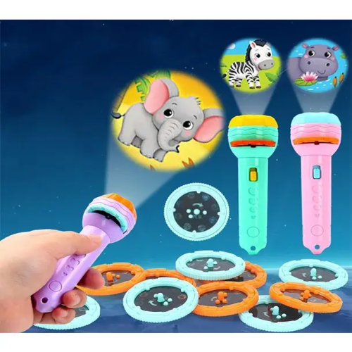 Mini Projector & Torch Flashlight For Kids