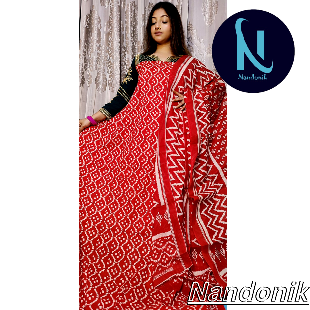 Exclusive Joypuri Cotton Unstitched Three Piece