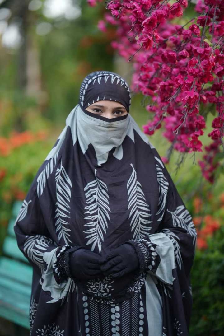 খিমার প্লাজু সেট | China Linen Khimar Plazo Set with Niqab | সামার ফ্রেন্ডলি