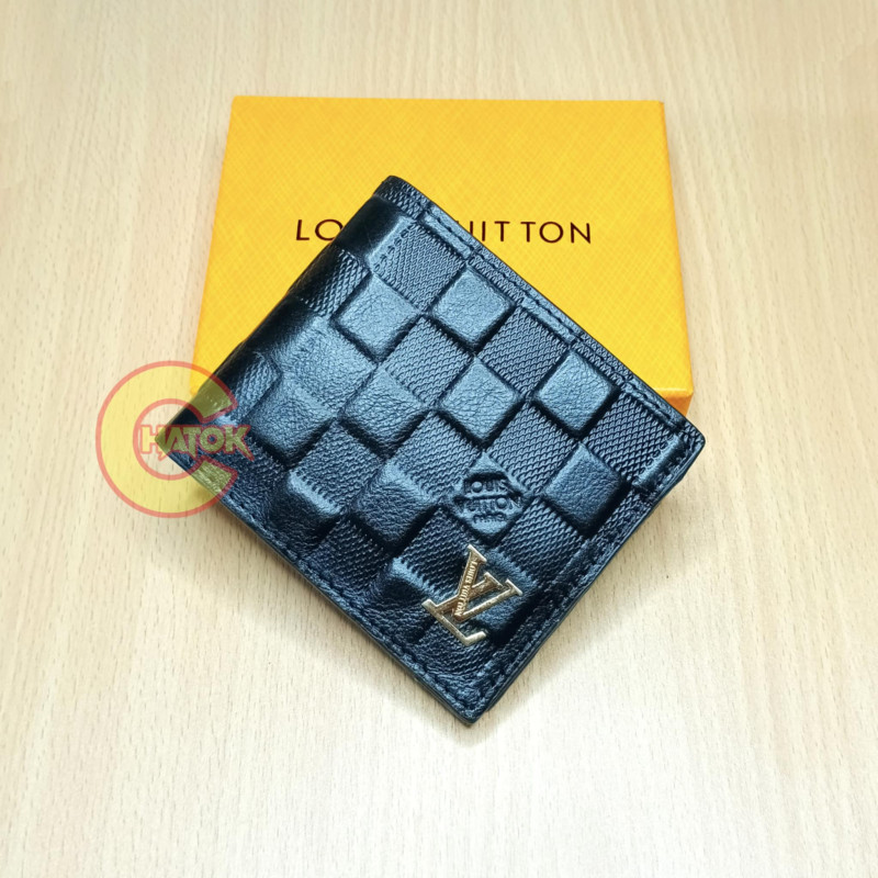 Gucci, LV original leather Short wallet