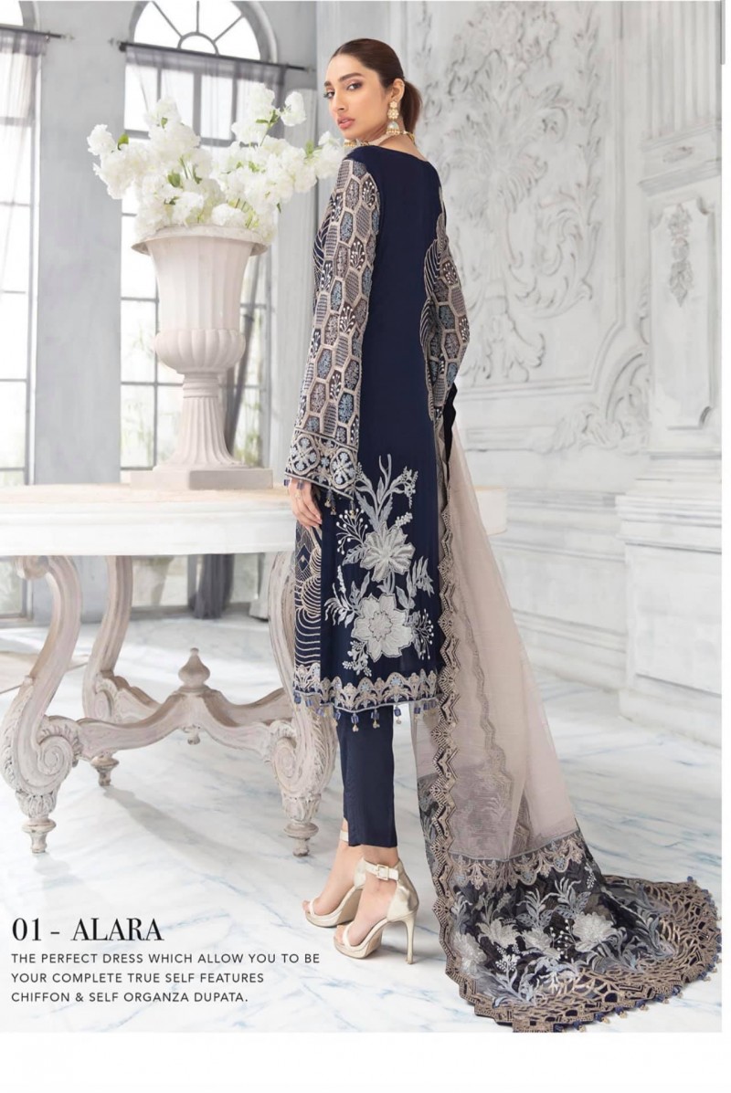 Azalea chiffon collection Dupatta chiffon & organza